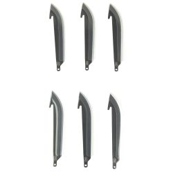 OD EDGE DROP POINT BLADES 5″ 6PK BLK