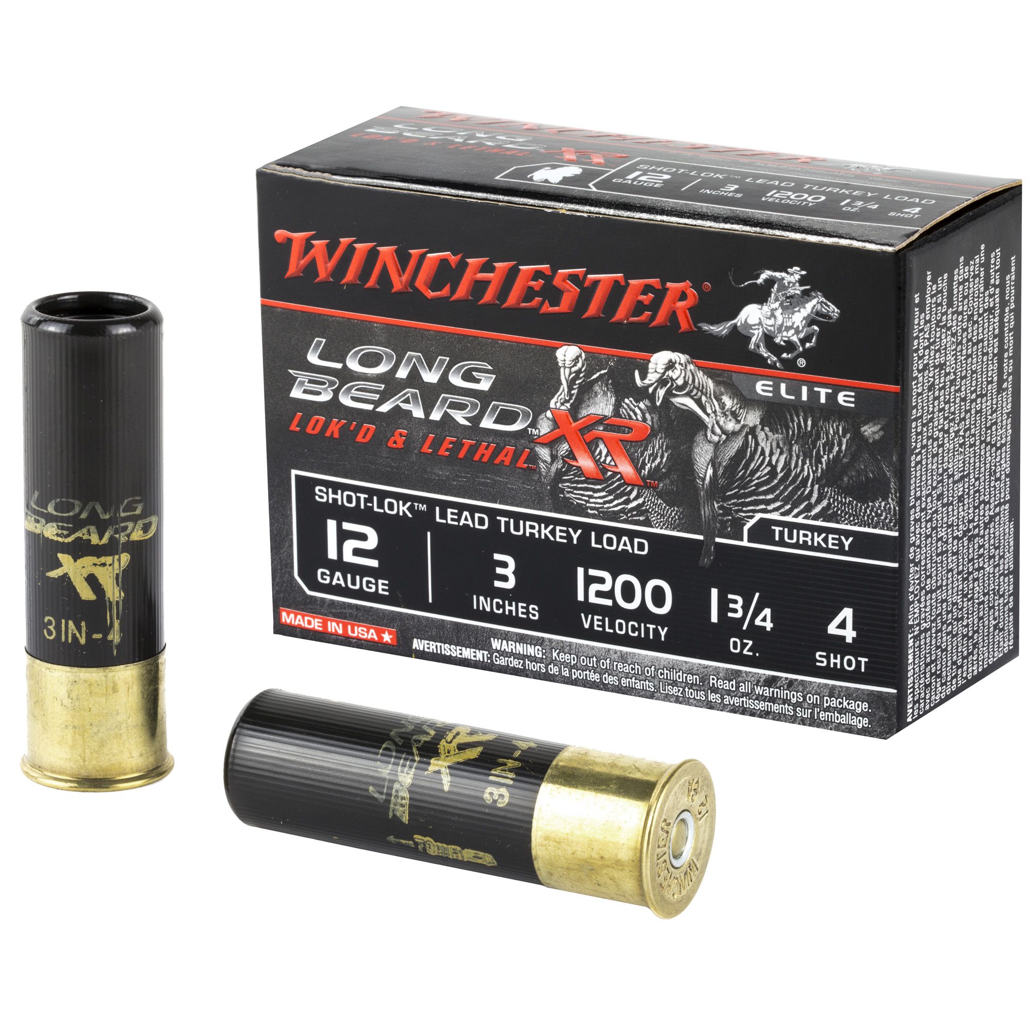 WIN LB XR TRKY 12GA 3″ #4 10/100