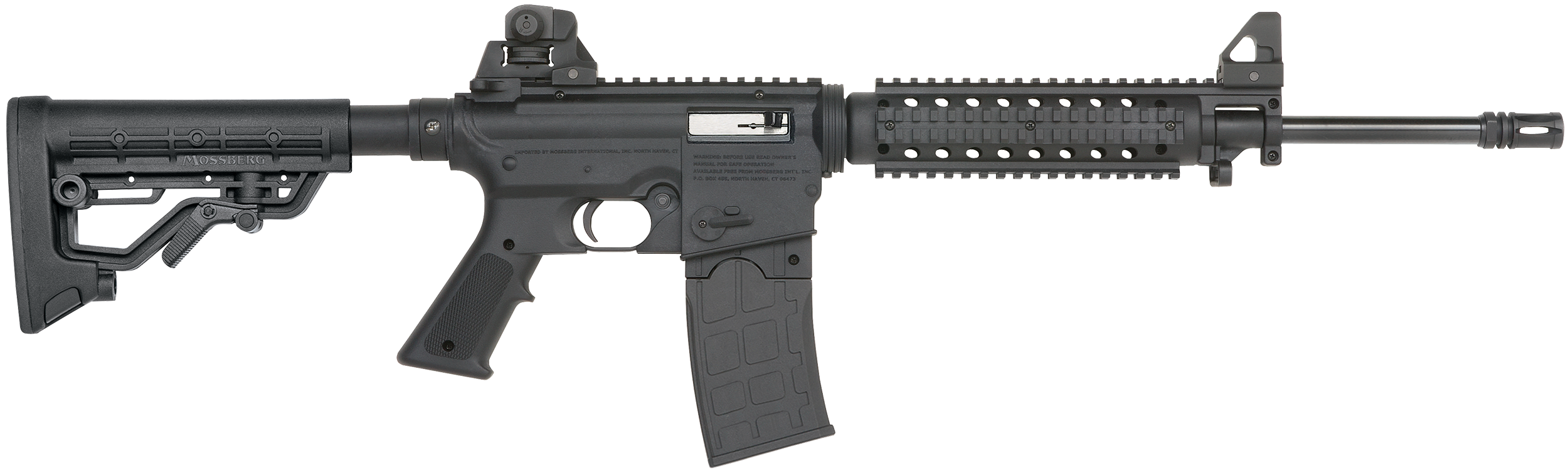 Mossberg 37205 715 Tactical Full Size 22 LR 10+1 16.25″ Blued Carbon Steel Barrel Blued Polymer Receiver Black A2 Adjustable Stock Right Hand