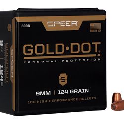 SPR GOLD DOT .355 124GR HP 100CT
