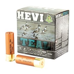 HEVI TEAL 12GA 3″ #6 25/250