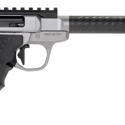 Smith & Wesson 12080 Performance Center Victory Target 22 LR 6″ CF MB 10+1 Stainless Steel Tandemkross Black HiveGrip with Integrated Target Thumb Rest Grip