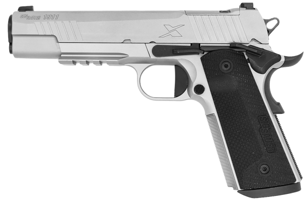 Sig Sauer 1911XR-45-SS 1911  Full Size Frame 45 ACP 8+1 5″ Optic Ready/Serrated Stainless Steel Slide & Frame w/Beavertail & Picatinny Rail