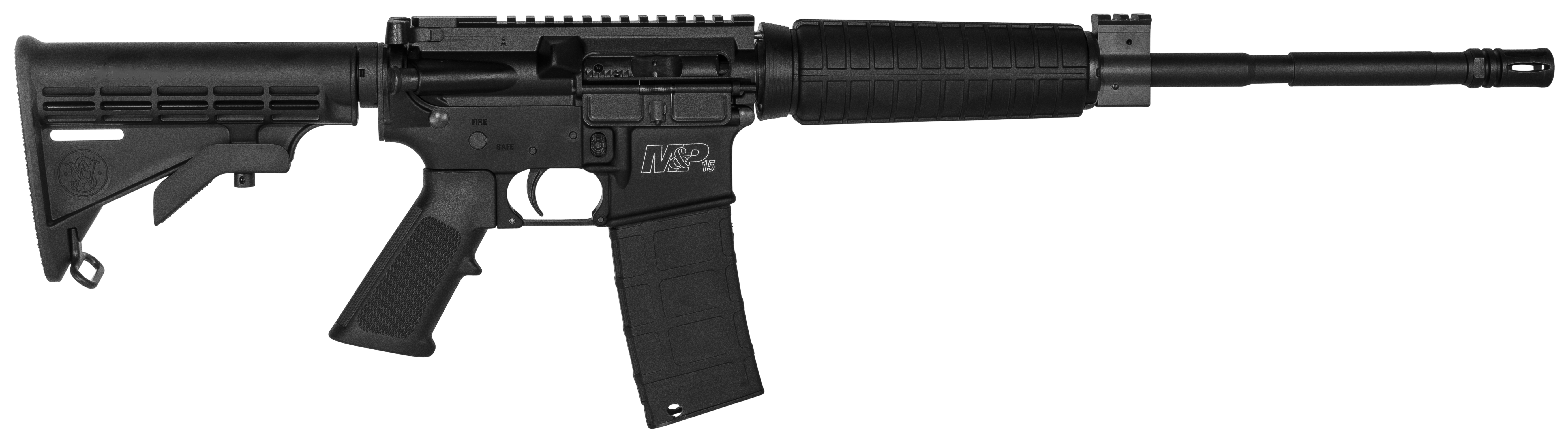 Smith & Wesson LE 311003 M&P15 Optic Ready 
Semi-Automatic 223 Remington/5.56 NATO 16″ 30+1 6-Position Black Stk Black Armornite