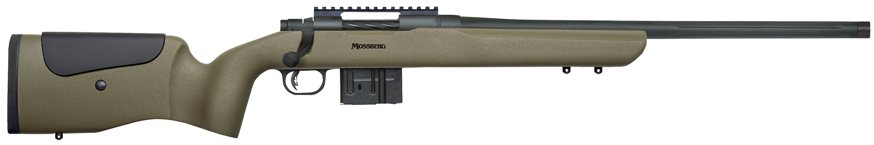 Mossberg 27697 MVP LR 308 Win,7.62x51mm NATO 20″ Threaded Barrel 10+1 Blued Blued OD Green Fixed Benchrest w/Adjustable Comb Stock