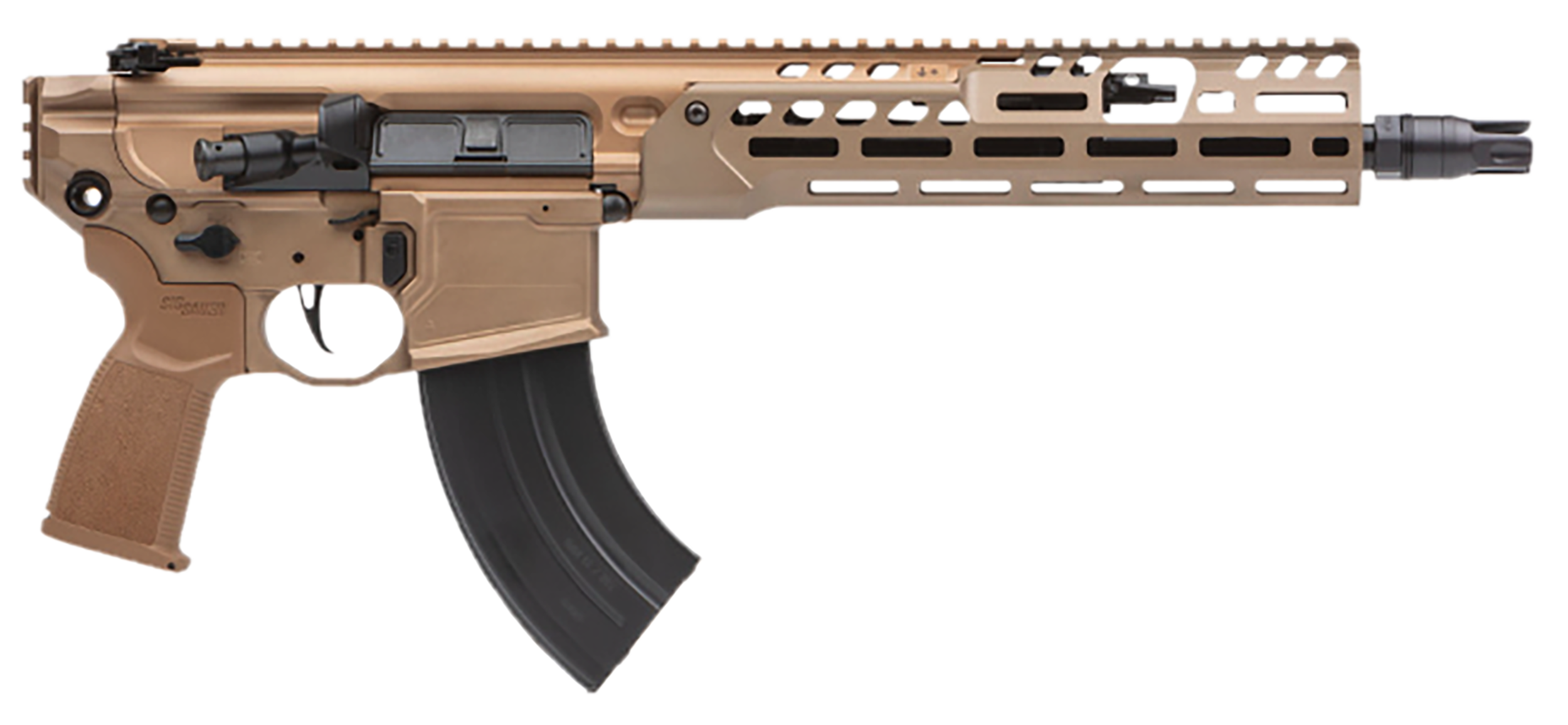 Sig Sauer PMCX762R11BLT MCX Spear LT 7.62x39mm 11.50″ 28+1, Coyote, OEM Grip, Rocksett Sig QD Suppressor Ready Flash Hider, Adj. Gas Block