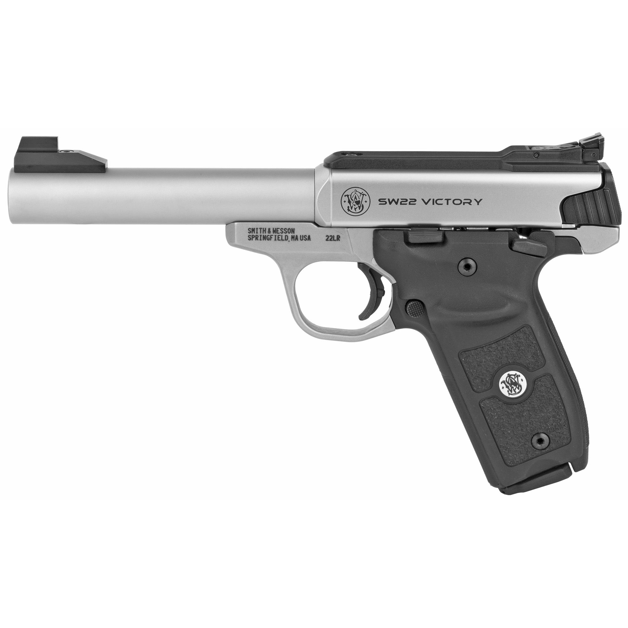S&W VICTORY 22LR 5.5″ 10RD STS TG MA