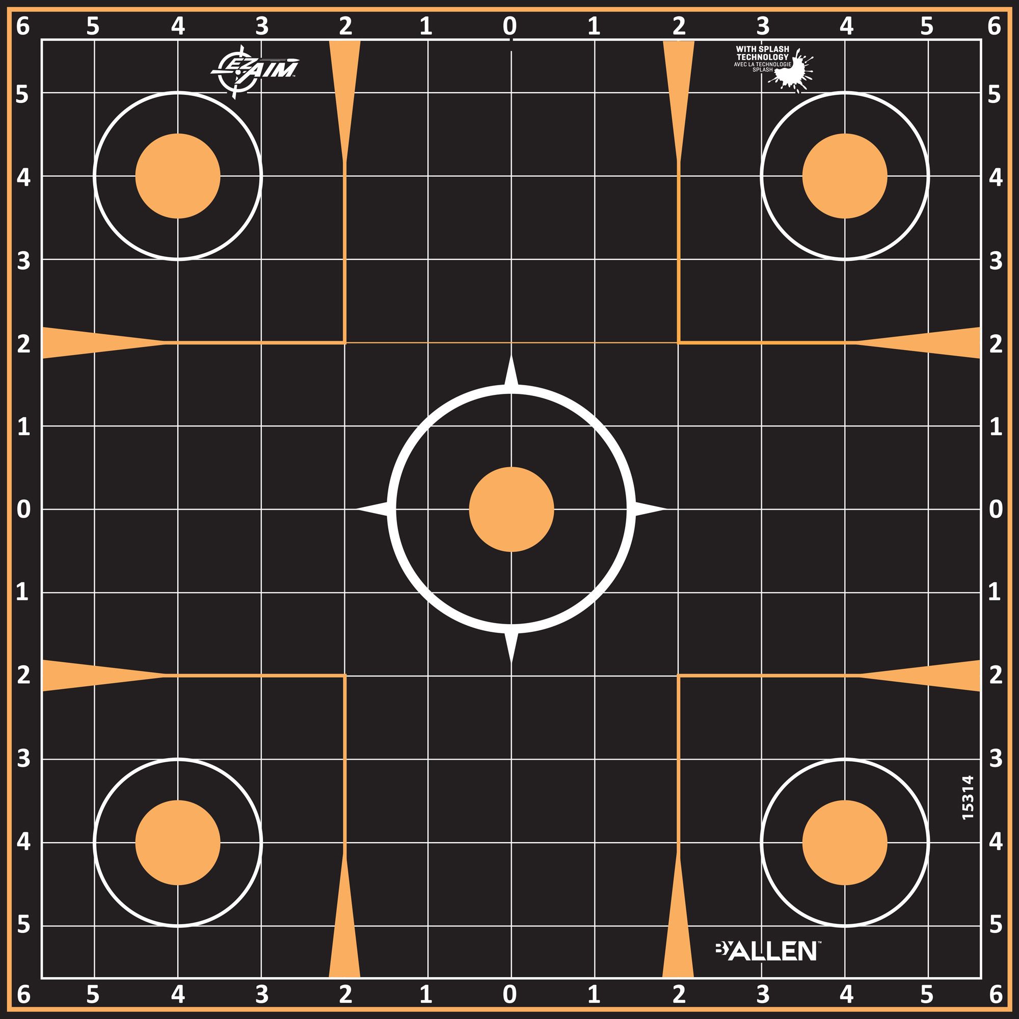 ALLEN EZ AIM 12″X12″ SIGHT-IN 5PK