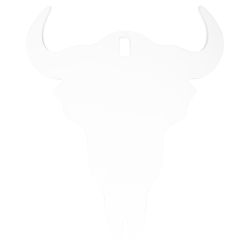 B/C AR500 3/8″ SILHOUETTE SKULL WHT