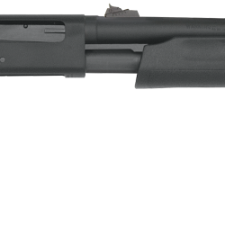 Mossberg 56435 500 Slugster 20 Gauge Pump 3″ 5+1 24″ Matte Blued Steel Barrel, Matte Blued Receiver, Fixed Synthetic Stock