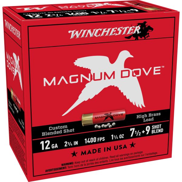 WIN MGNM DOVE 12GA 2.75″ #7.5 25/250