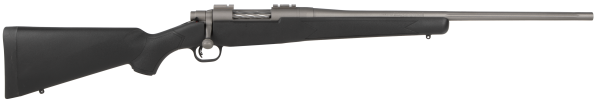 Mossberg 28008 Patriot Synthetic 6.5 Creedmoor 5+1 22″ Fluted Barrel w/Recessed Match Crown,  Cerakote Stainless Steel, Spiral-Fluted Bolt, Synthetic Stock, Drop Box Magazine, Adjustable LBA Trigger