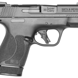 Smith & Wesson 13473 M&P Shield Plus Optic Ready 30 Super Carry 3.10″ Barrel 13+1 Or 16+1, Black Polymer Frame & Grip, Optic Cut Armornite Stainless Steel Slide, Tritium Night Sights, Manual Safety