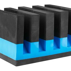 GPS 4 PISTOL CRADLE HOLDER BLK/BLUE