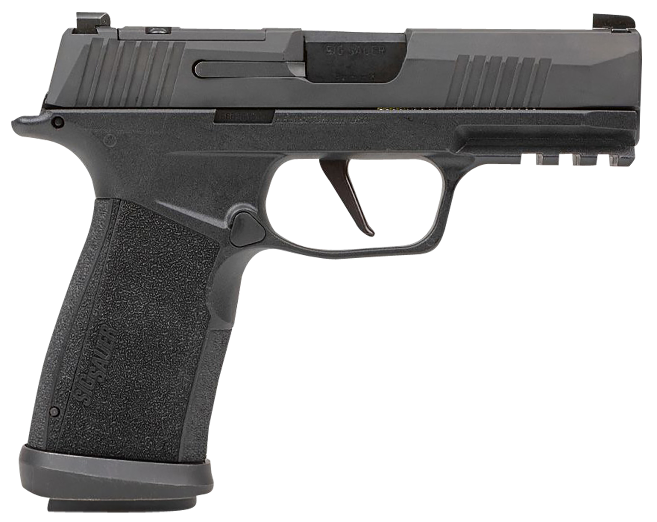 Sig Sauer 365XCA9TACOPS P365-XMACRO TACOPS Compact 9mm Luger 17+1 3.70″ Black Barrel, Black Nitron Optic Ready/Serrated Slide, Black Polymer Frame w/Picatinny Rail, Black XMACRO Polymer Grips