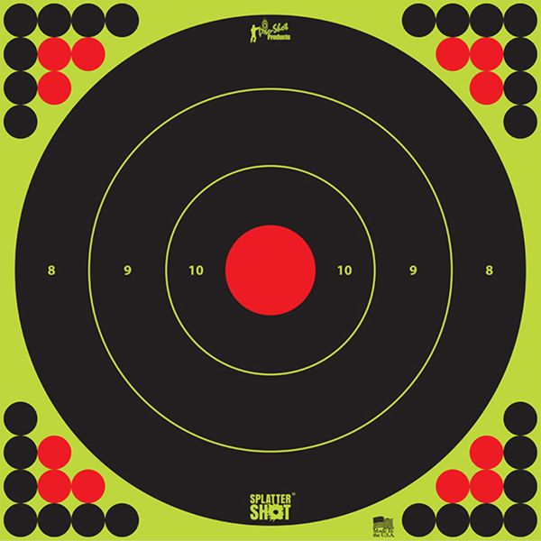 PRO-SHOT TARGET 17″ GRN BULLSEYE 5PK