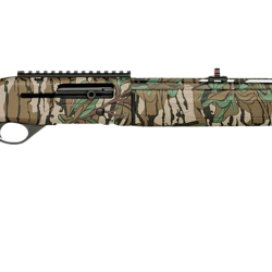 Mossberg 75808 SA-410 Turkey 20 Gauge Semi-Auto 3″ 4+1 22″ Mossy Oak Greenleaf Vent Rib Steel Barrel, Mossy Oak Greenleaf Picatinny Rail Receiver, Fixed Mossy Oak Greenleaf Synthetic Stock