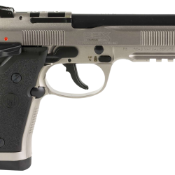 Beretta USA J92XPC020 92X PCO Full Size Frame 9mm Luger 10+1, 4.90″ Black Barrel, Gray Nistan Optic Ready/Serrated Steel Slide & Frame w/Beavertail & Picatinny Rail