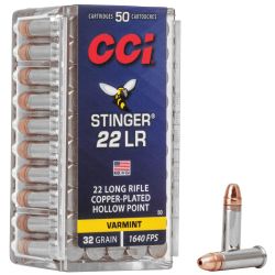 CCI “STINGER” 22LR HP 50/5000