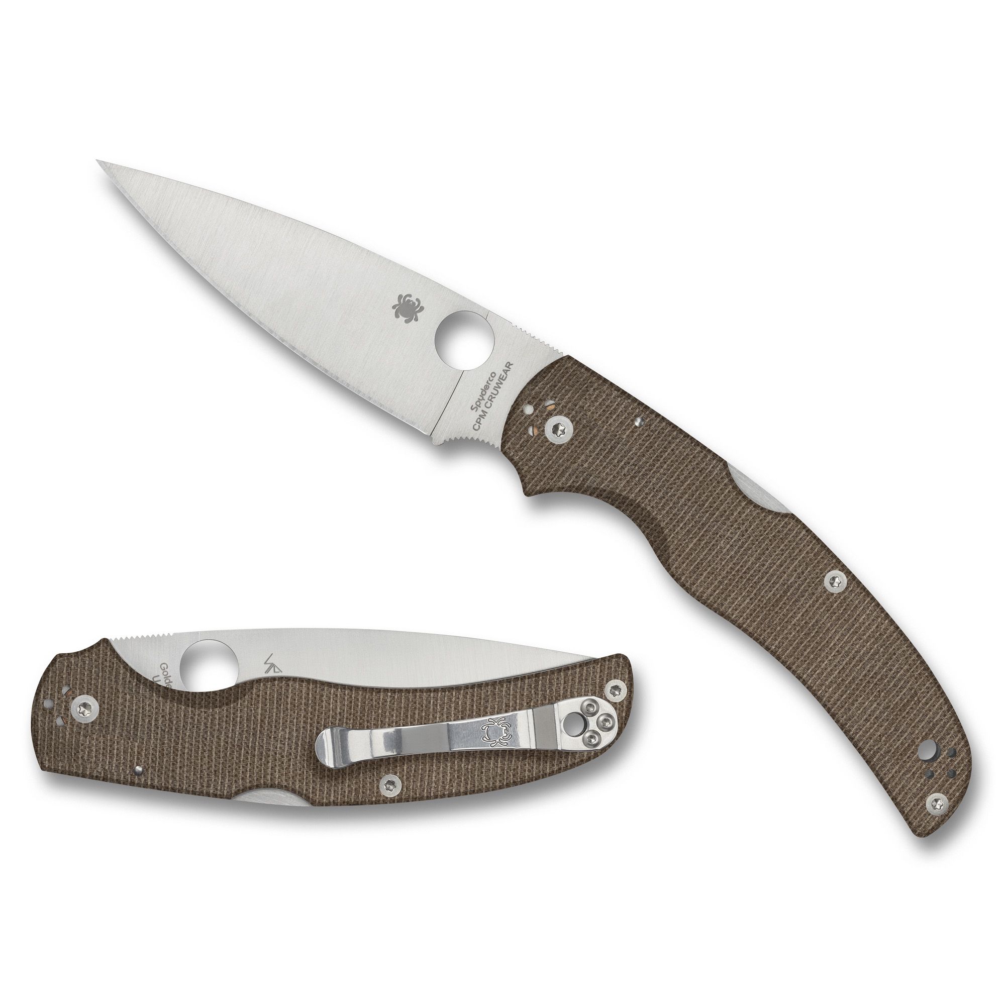 SPYDERCO NATIVE CHIEF 4.08″ BRN CNVS