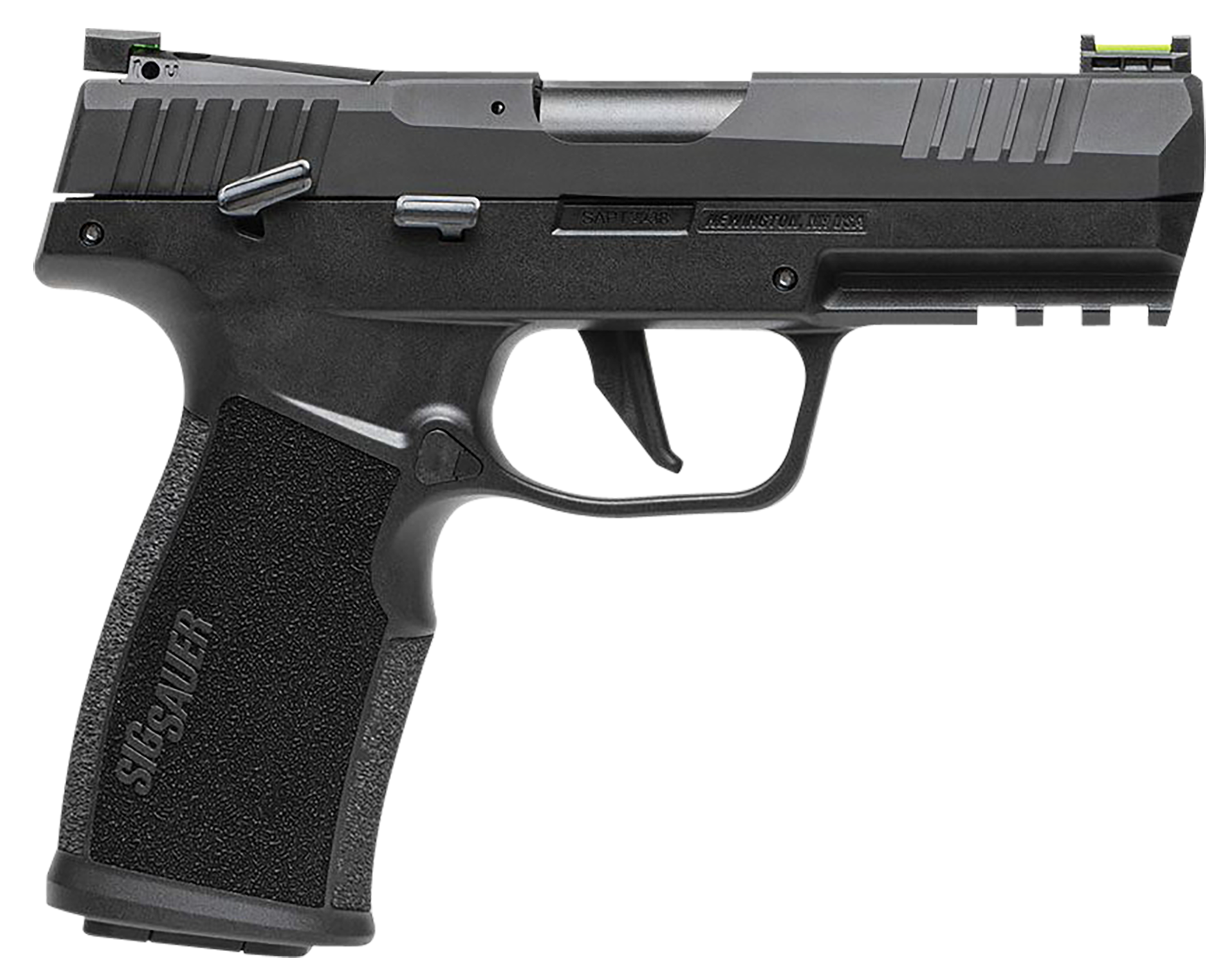 Sig Sauer 322CBAS P322  Compact 22 LR 20+1 4″ Black Steel Threaded Barrel, Black Hard Coat Anodized Optic Ready/Serrated Slide, Black SS/Polymer Frame w/Picatinny Rail & Black Polymer Grips