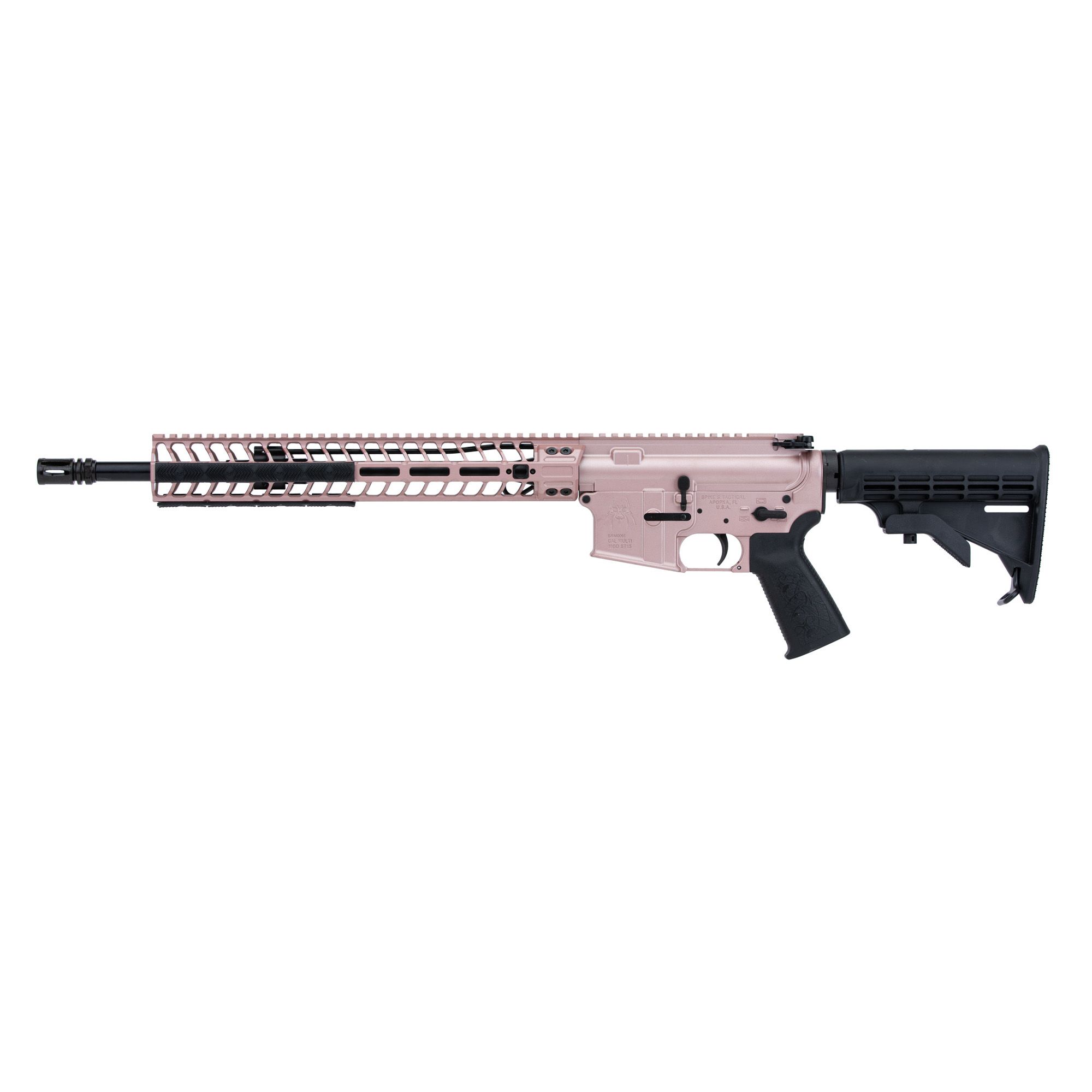 SPIKE’S RFL 556 16″ MD MLOK ROSE GLD