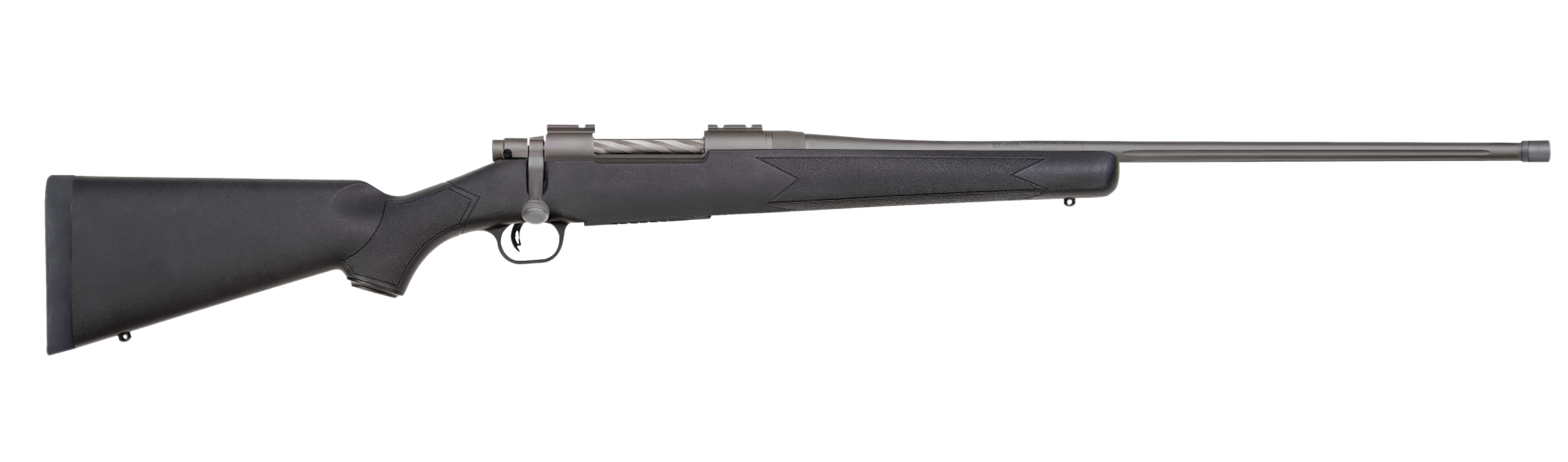 Mossberg 28262 Patriot  Full Size 400 Legend 4+1 20″ Stainless Cerakote Threaded Barrel, Stainless Cerakote Drilled & Tapped Receiver, Fixed Black Synthetic Stock