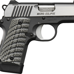 Kimber Mfg, Inc 3300188 Micro Eclipse 380 ACP 7+1 2.75″ Stainless Match Grade Barrel, KimPro II Black Serrated Stainless Steel Slide, Charcoal Gray Aluminum Frame w/Beavertail, G10 Grip