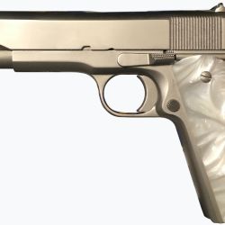 M1911-A1 GI 45ACP 5″ NICKEL