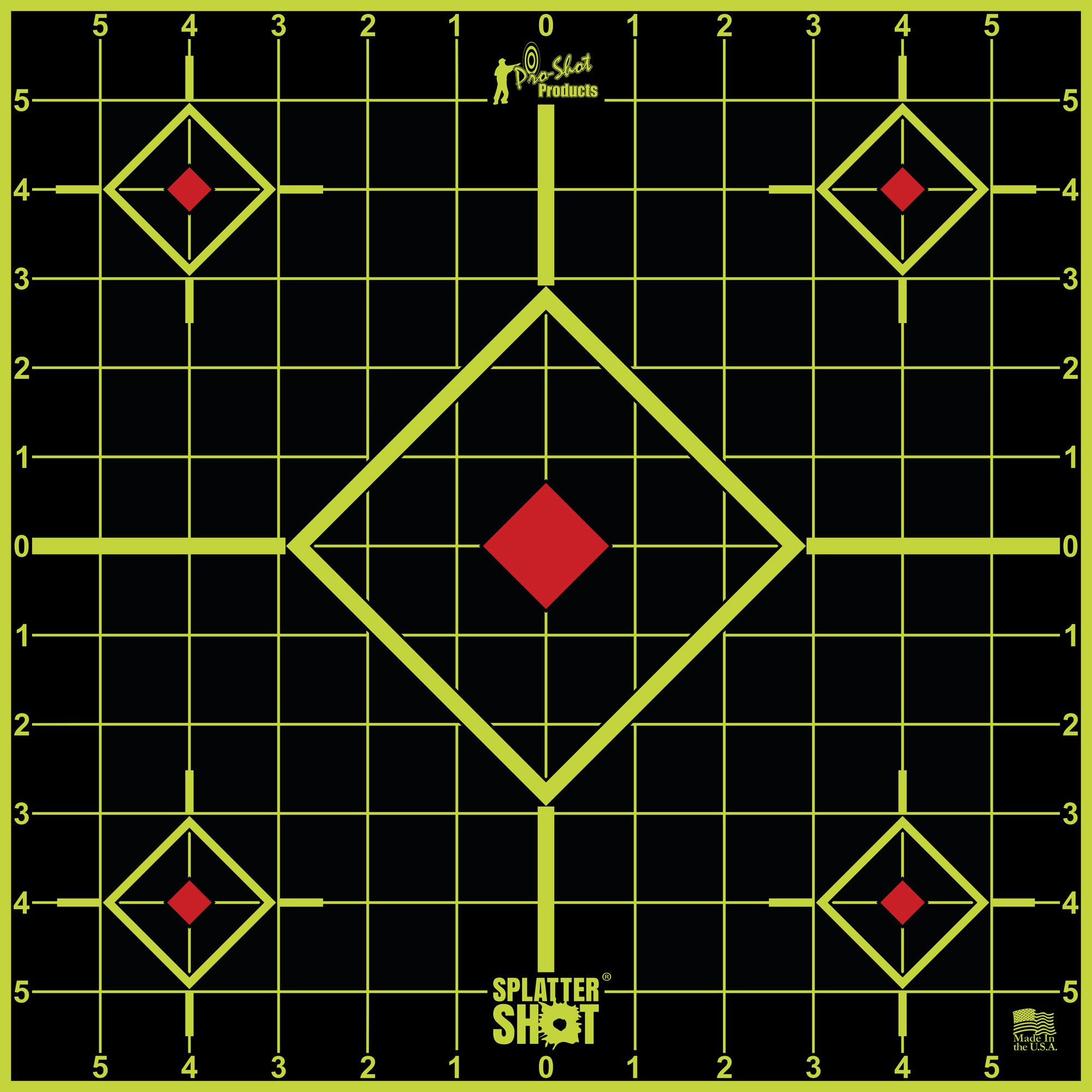 PRO-SHOT TARGET 12″ GRN SIGHT-IN 5PK