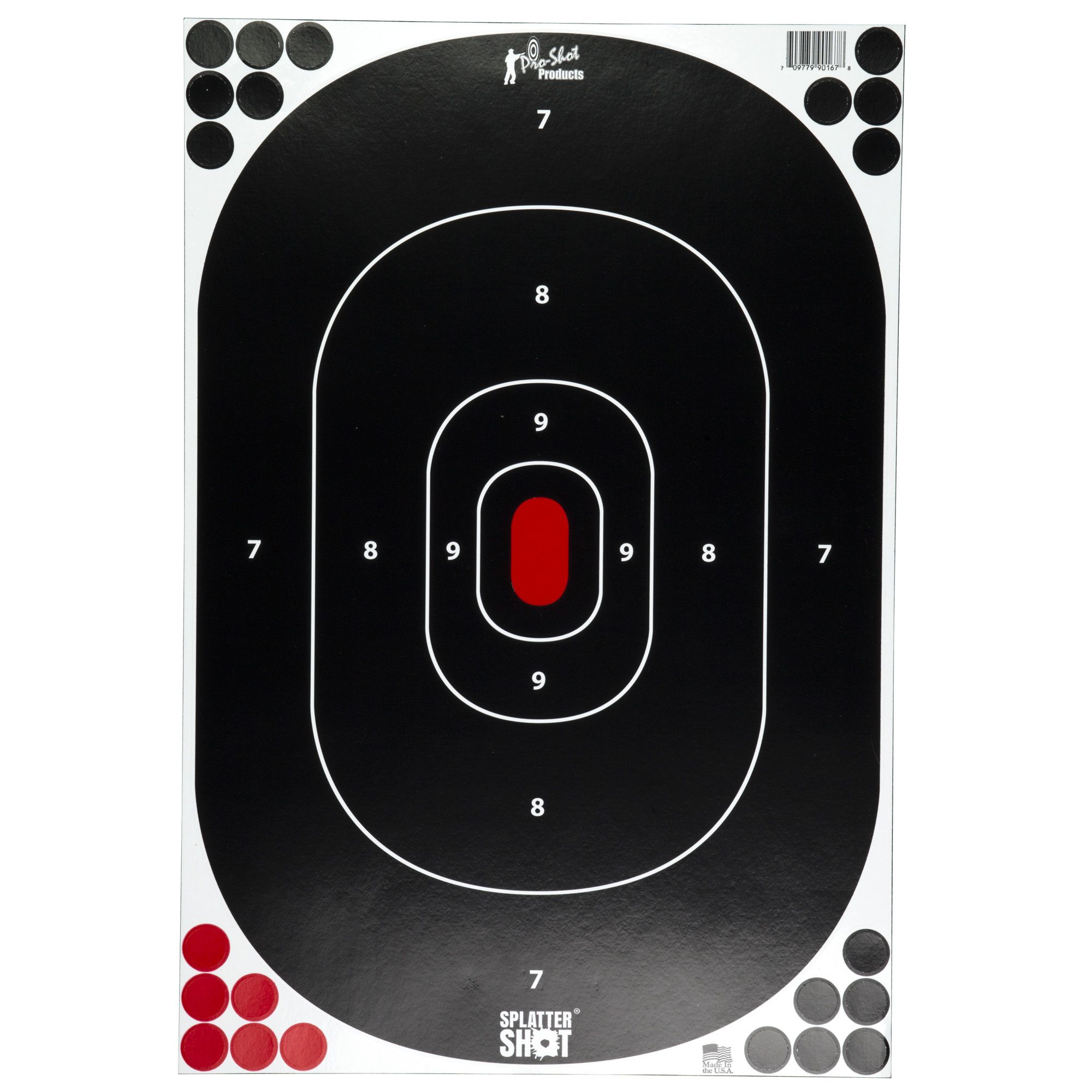 PRO-SHOT TARGET 12X17″ SILH P&S 5PK