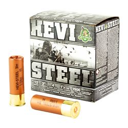 HEVI STEEL 12GA 3″ #4 25/250
