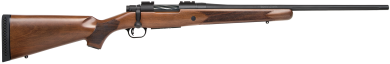 Mossberg 27841 Patriot Walnut Full Size 22-250 Rem 5+1 22″ Matte Blued Fluted Barrel & Receiver, Walnut Fixed Wood Stock