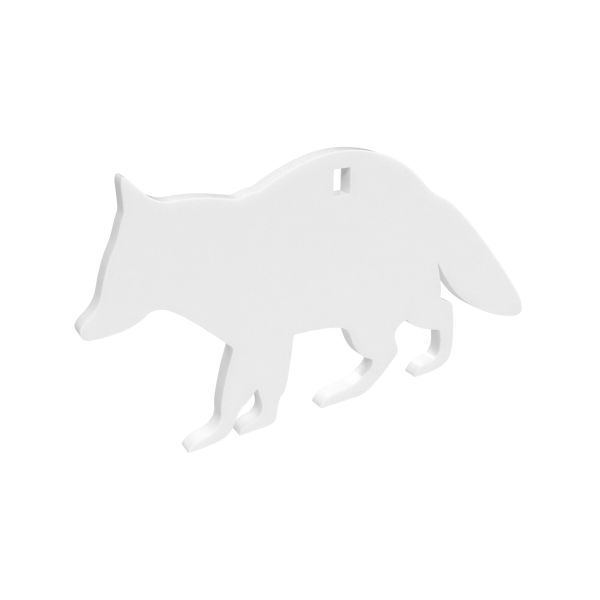 B/C AR500 3/8″ SILHOUETTE RACOON WHT