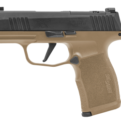 Sig Sauer 365X9CTXR3P P365X  Micro-Compact Frame 9mm Luger 12+1 3.10″ Steel Barrel, Optic Ready/Serrated Slide, Coyote Tan Stainless Steel Frame w/Accessory Rail, Polymer Grip