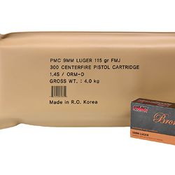 PMC BRNZ 9MM 115GR FMJ 6 BX BP