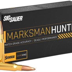 Sig Sauer E65CMGK13020 Marksman Hunter  6.5Creedmoor 130gr 20 Per Box/10 Case