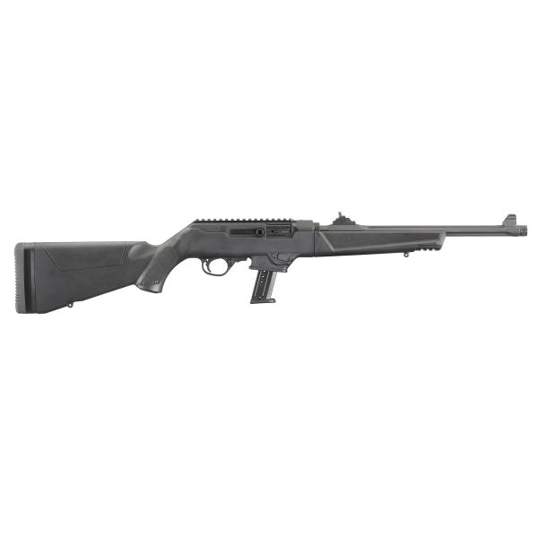 RUGER PC 9MM 16.12″ 17RD BL THRD FLT