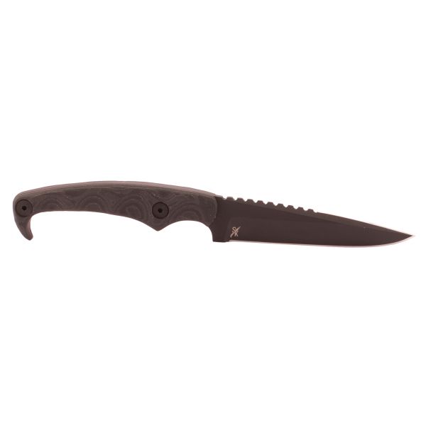 STROUP MK2 4″ CERAKOTE BLK W/SHEATH