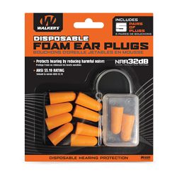 WALKER’S FOAM EAR PLUGS 5PK BLISTER