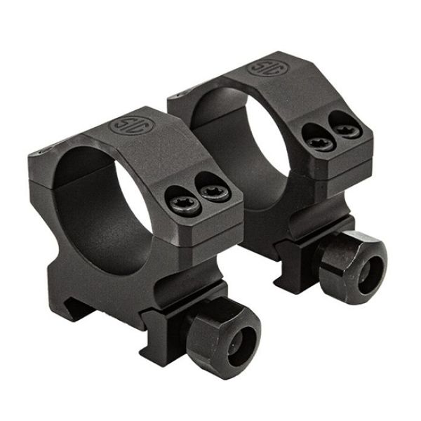 SIG ALPHA1 1 EXTRA HIGH RINGS ALUM MATTE BLK