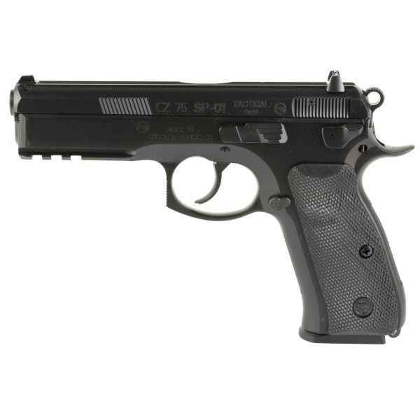 CZ 75 SP-01 TAC 9MM 4.6″ BLK 10RD FO