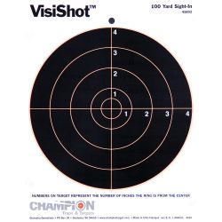 CHAMPION VISISHOT 8″ BULLSEYE 10PK