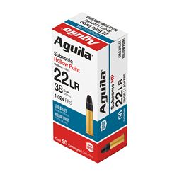 AGUILA 22LR SUB HV 38GR HP 50/1000