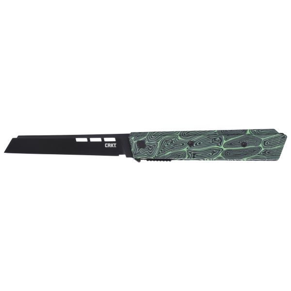 CRKT ZEPHYR 3.22″ PLAIN EDGE GRN/WHT