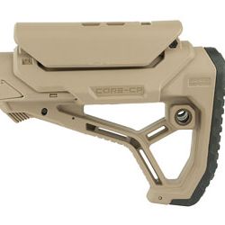 FAB DEF AR15 STOCK W/CHEEK REST TAN