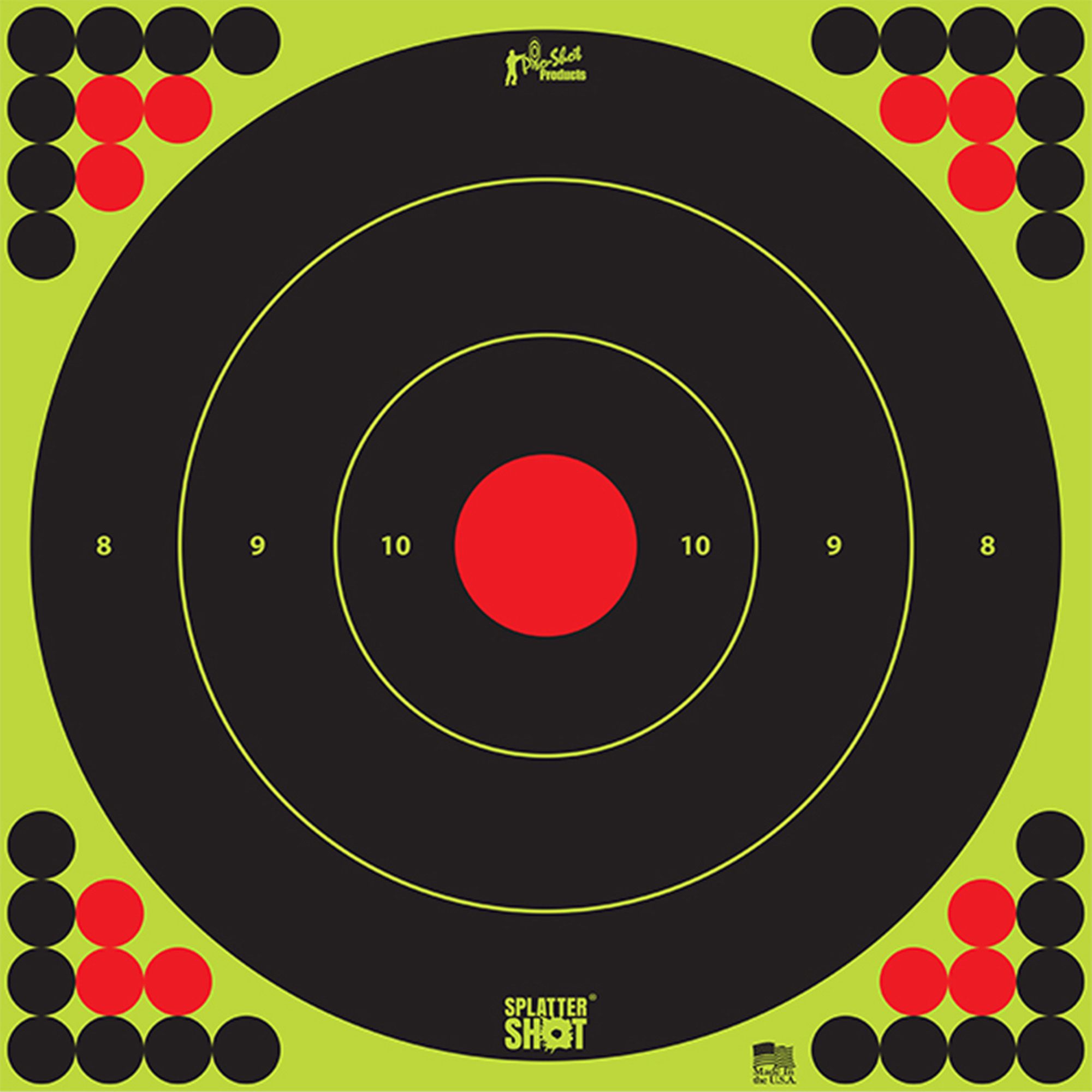 PRO-SHOT TARGET 17″ GRN BULLSEYE 5PK