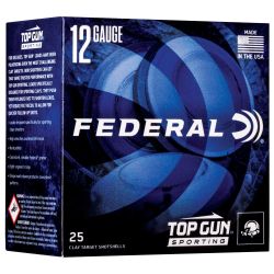 FED TOP GUN 12GA 2.75″ #7.5 1 OZ 25/