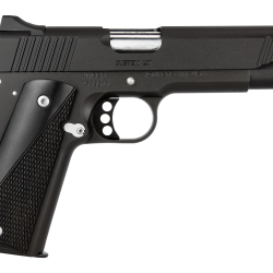 Kimber Mfg, Inc 3700596 Custom LW Nightstar 9mm Luger 9+1 5″ Stainless Match Grade Barrel, Black Serrated Steel Slide, Black Aluminum Frame w/Beavertail, Black/Gray Laminate Grip