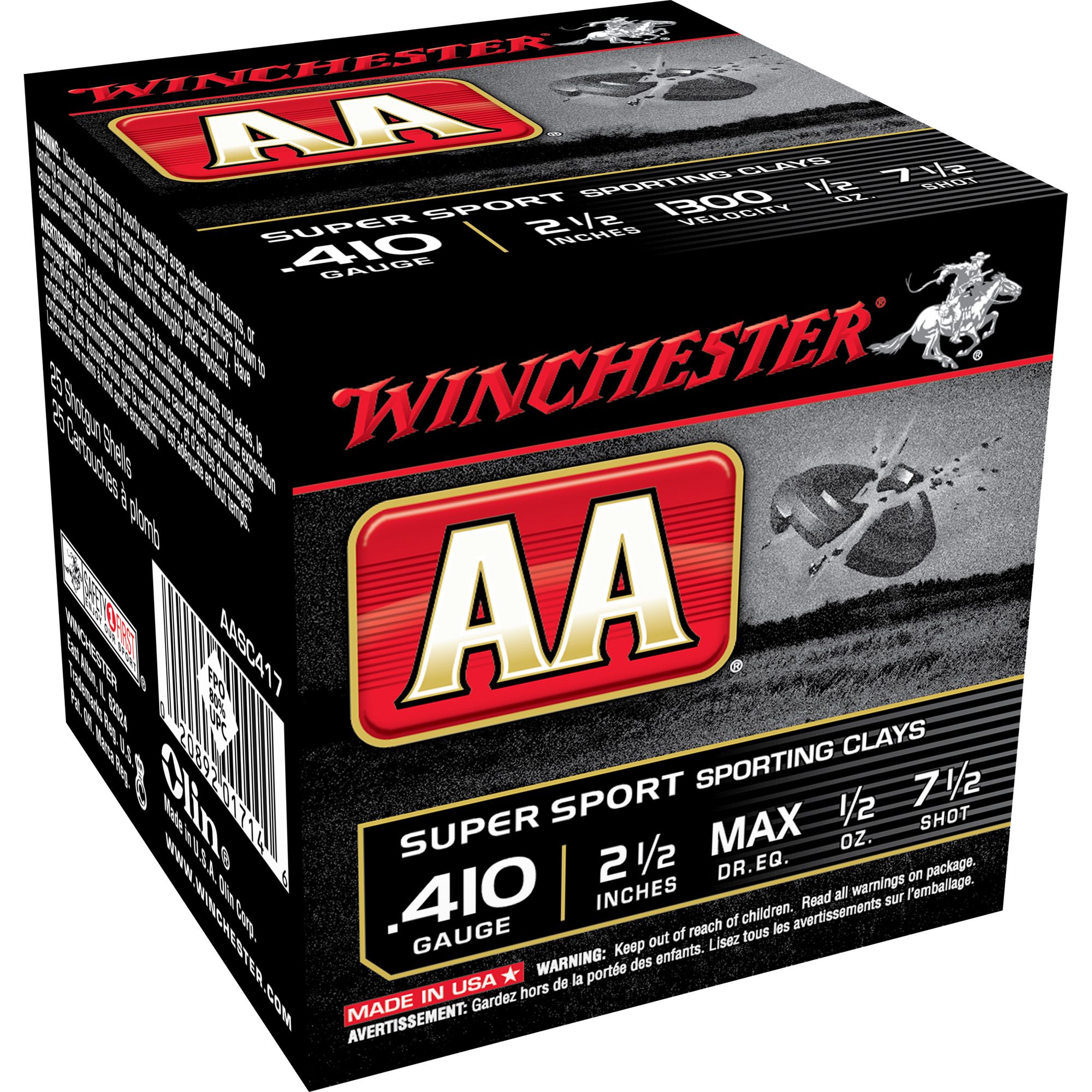 WIN AA SPRSPT 410 2.5″ #7.5 25/250